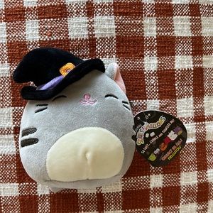 NWT Halloween Fall Mini Squishmallow Tally the Witch Cat / Kitten